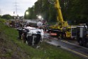 VU Gefahrgut LKW umgestuerzt A 4 Rich Koeln Hoehe AS Gummersbach P298